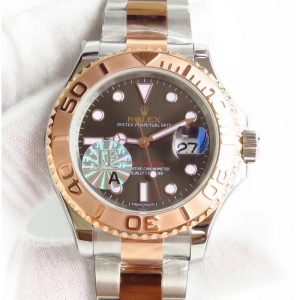 Replica Rolex Yacht-Master 40 116621 JF Stainless Steel & Rose Gold Chocolate Dial Luxury 3135