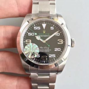 Replica Rolex Air-King 116900 JF Stainless Steel Black Dial Luxury 3131