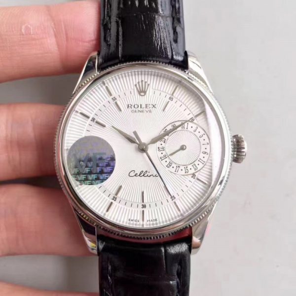 Replica Rolex Cellini Date 50519 VF Stainless Steel White Dial Luxury 3165