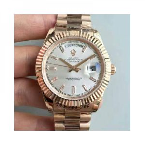 Replica Rolex Day-Date 40 228235 40MM KW Rose Gold Sundust Dial Luxury 3255
