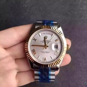 Replica Rolex Day-Date 116233 36MM V5 Stainless Steel & Yellow Gold White Dial Luxury 2836-2