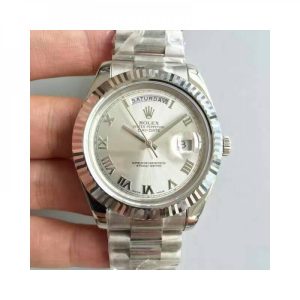 Replica Rolex Day-Date II 218239 41MM V6 Stainless Steel Sundust Dial Luxury 2836-2