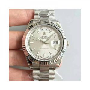 Replica Rolex Day-Date II 218239 41MM V6 Stainless Steel Sundust Dial Luxury 2836-2