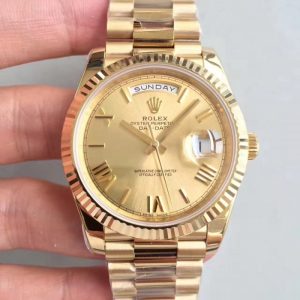 Replica Rolex Day-Date 40 228238 N Yellow Gold Champagne Dial Luxury 3255