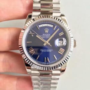 Replica Rolex Day-Date 40 228239 N Stainless Steel Blue Dial Luxury 3255