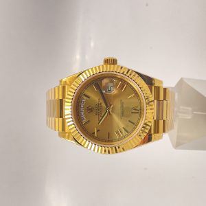 Replica Rolex Day-Date 40 228238 2018 EW Yellow Gold Champagne Dial Luxury 3255