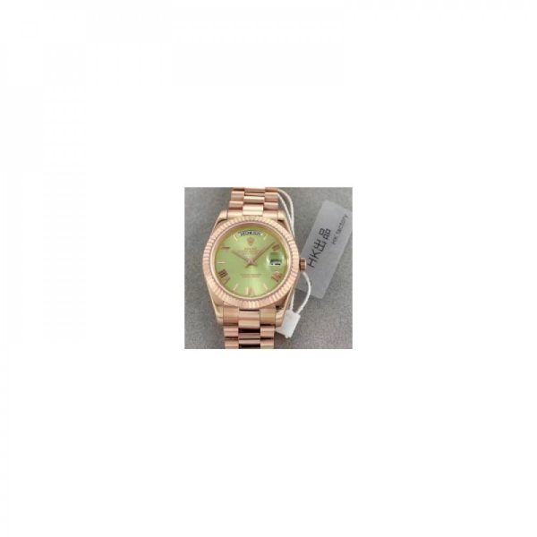 Replica Rolex Day-Date 40 228235 40MM HK Rose Gold Green Dial Luxury 3255