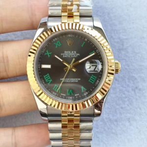 Replica Rolex Datejust II 126333 41MM N Stainless Steel & Yellow Gold Black Dial Luxury 2836-2