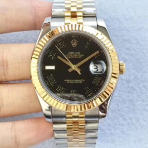 Replica Rolex Datejust II 126333 41MM N Stainless Steel & Yellow Gold Black Dial Luxury 2836-2