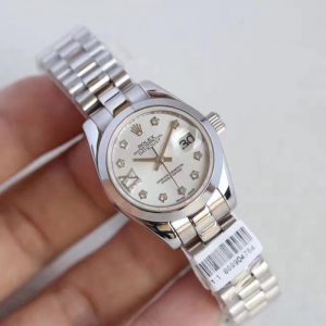 Replica Rolex Lady Datejust 28 279166 28MM N Stainless Steel Mother Of Pearl Dial Luxury 2671