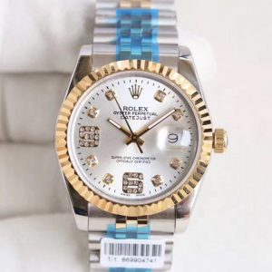 Replica Rolex Datejust 36 116233 36MM N Stainless Steel & Yellow Gold Rhodium & Diamonds Dial Luxury 2836-2