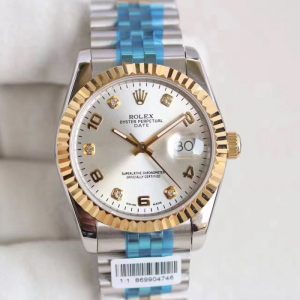 Replica Rolex Datejust 36 116233 36MM N Stainless Steel & Yellow Gold Rhodium Dial Luxury 2836-2