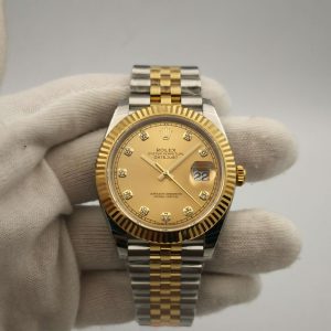 Replica Rolex Datejust II 116333 41MM EW Stainless Steel & Yellow Gold Champagne Dial Luxury 3136