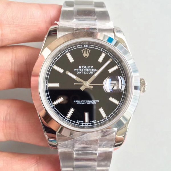 Replica Rolex Datejust II 126300 41MM N Stainless Steel Black Dial Luxury 3235