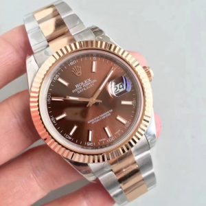 Replica Rolex Datejust II 116333 41MM EW Stainless Steel & Rose Gold Chocolate Dial Luxury 3136