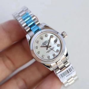 Replica Rolex Lady Datejust 28 279166 28MM N Stainless Steel Mother Of Pearl Dial Luxury 2671