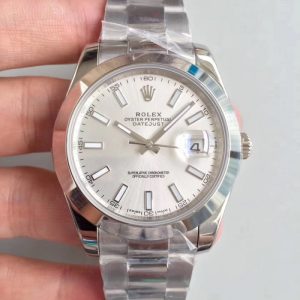 Replica Rolex Datejust II 126300 41MM N Stainless Steel Rhodium Dial Luxury 3235