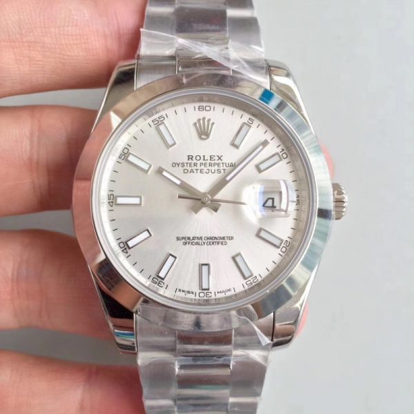 Replica Rolex Datejust II 126300 41MM N Stainless Steel Rhodium Dial Luxury 3235