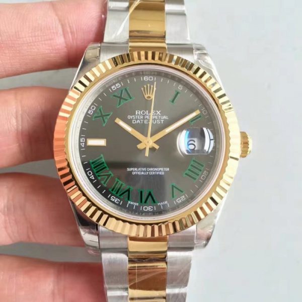 Replica Rolex Datejust II 116333 41MM EW Stainless Steel & Yellow Gold Anthracite Dial Luxury 3136