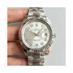 Replica Rolex Datejust II 116334 41MM NF Stainless Steel Rhodium Dial Luxury 2836-2