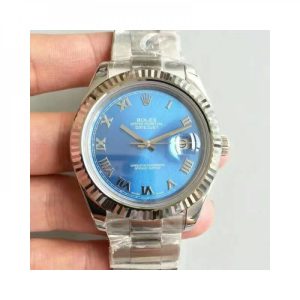 Replica Rolex Datejust II 116334 41MM NF Stainless Steel Blue Dial Luxury 2836-2