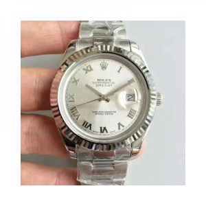 Replica Rolex Datejust II 116334 41MM NF Stainless Steel Rhodium Dial Luxury 2836-2