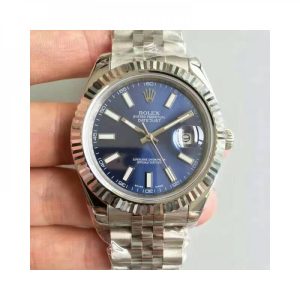 Replica Rolex Datejust II 116334 41MM NF Stainless Steel Blue Dial Luxury 2836-2