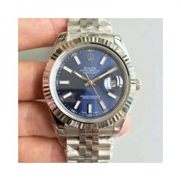 Replica Rolex Datejust II 116334 41MM NF Stainless Steel Blue Dial Luxury 2836-2