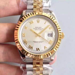 Replica Rolex Datejust 41 126333 41MM NF Stainless Steel & Yellow Gold Rhodium Dial Luxury 2836-2