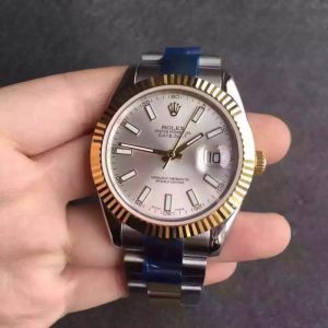 Replica Rolex Datejust II 116333 V5 41MM Stainless Steel & Yellow Gold Silver Dial Luxury 2836-2