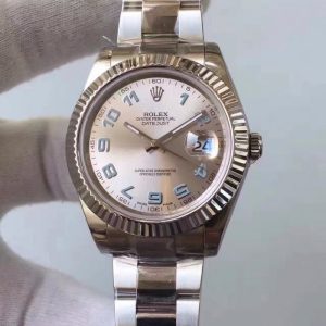 Replica Rolex Datejust II 116334 2018 41MM EW Stainless Steel Rhodium Dial Luxury 3136