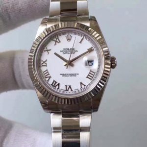 Replica Rolex Datejust II 116334 2018 41MM EW Stainless Steel White Dial Luxury 3136
