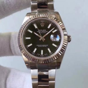 Replica Rolex Datejust II 116334 2018 41MM EW Stainless Steel Black Dial Luxury 3136