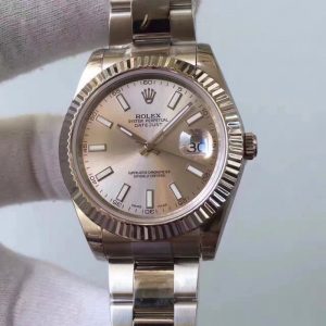 Replica Rolex Datejust II 116334 2018 41MM EW Stainless Steel Rhodium Dial Luxury 3136