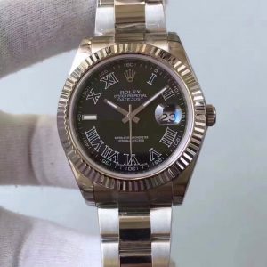 Replica Rolex Datejust II 116334 2018 41MM EW Stainless Steel Black Dial Luxury 3136