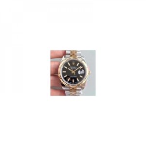 Replica Rolex Datejust II 116333 41MM EW Stainless Steel & Yellow Gold Black Dial Luxury 3136