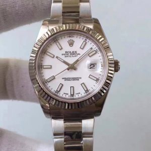 Replica Rolex Datejust II 116334 2018 41MM EW Stainless Steel White Dial Luxury 3136