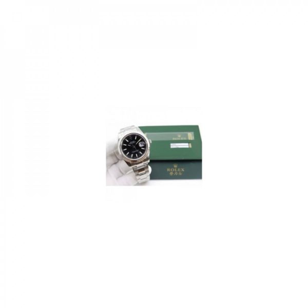Replica Rolex Datejust II 116334 41MM EW Stainless Steel Black Dial Luxury 3136