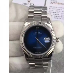 Replica Rolex Datejust 41 Lapis Lazuli HK Stainless Steel Blue Dial Luxury 3255