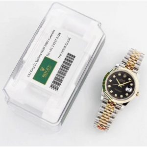Replica Rolex Datejust II 116333 41MM GM Stainless Steel & Yellow Gold Black Dial Luxury 3235