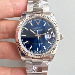 Replica Rolex Datejust II 126334 36MM AR Stainless Steel 904L Blue Dial Luxury 3235