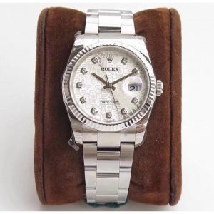 Replica Rolex Datejust 36MM 116234 DJ Stainless Steel 904L Silver Anniversary Jubilee Dial Luxury 3135