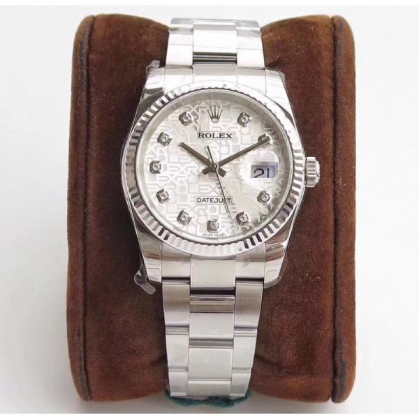 Replica Rolex Datejust 36MM 116234 DJ Stainless Steel 904L Silver Anniversary Jubilee Dial Luxury 3135