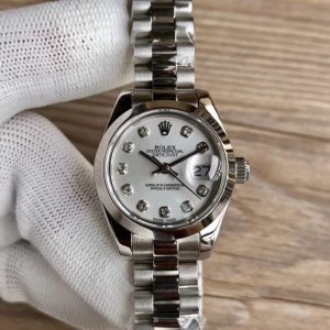Replica Rolex Lady Datejust 28 279166 28MM WF Stainless Steel Silver Dial Luxury 2671