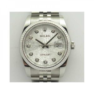 Replica Rolex Datejust 36MM 116234 DJ V2 Stainless Steel Silver Anniversary Jubilee Dial Luxury 3135