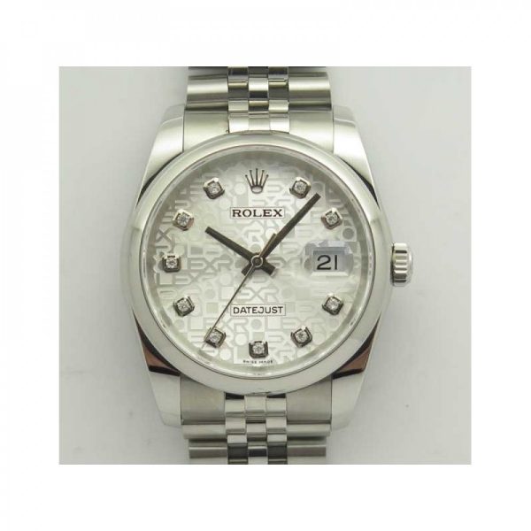 Replica Rolex Datejust 36MM 116234 DJ V2 Stainless Steel Silver Anniversary Jubilee Dial Luxury 3135