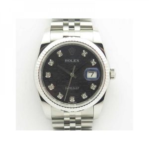 Replica Rolex Datejust 36MM 116234 DJ V2 Stainless Steel Black Anniversary Jubilee Dial Luxury 3135