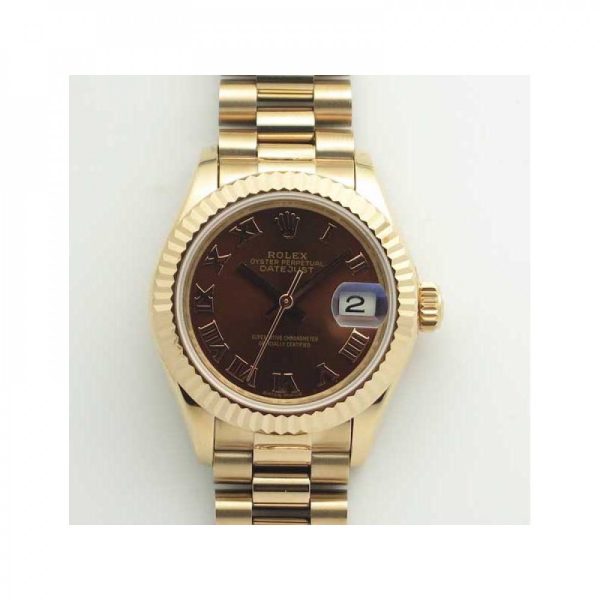 Replica Rolex Lady Datejust 28 279165 28MM BP Rose Gold Chocolate Dial Luxury 2671