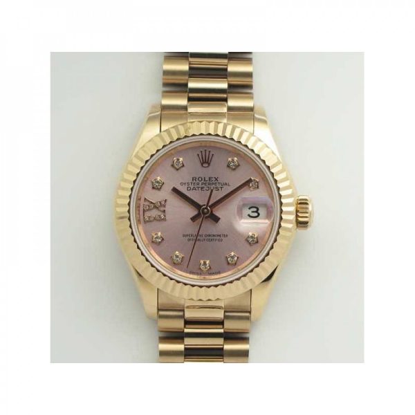 Replica Rolex Lady Datejust 28 279165 28MM BP Rose Gold Pink Mother Of Pearl Dial Luxury 2671
