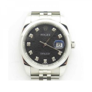 Replica Rolex Datejust 36MM 116234 DJ V2 Stainless Steel Black Anniversary Jubilee Dial Luxury 3135